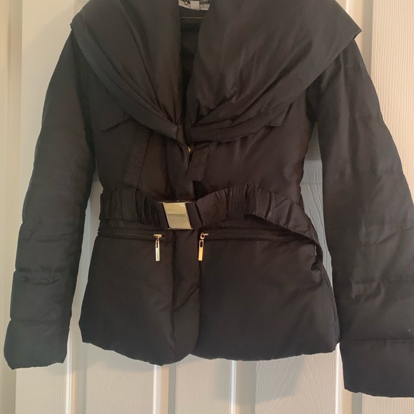 Women’s Black Laundry Puffer Jacket with hood XS - Picture 2 of 6